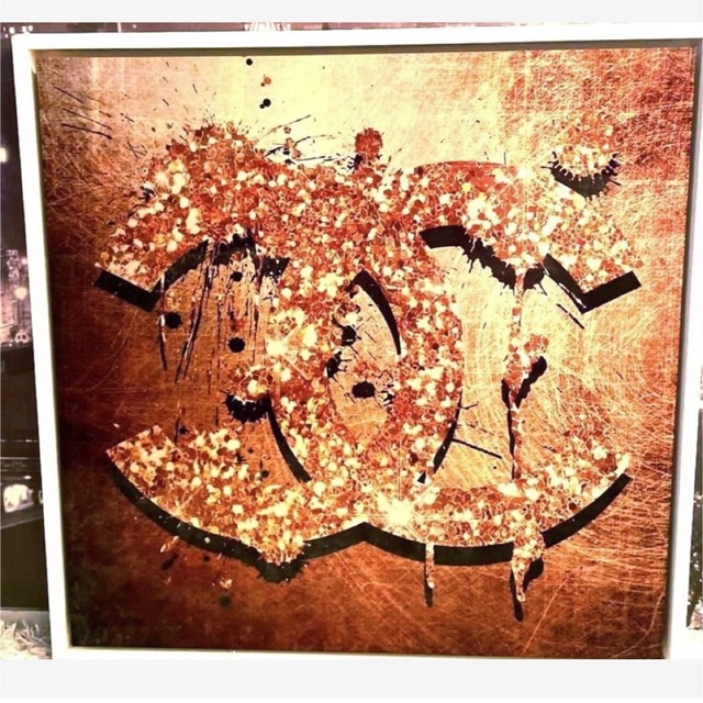 シャネル CHANELCOCO パネル65×65 CHANELキラキラキャンパス