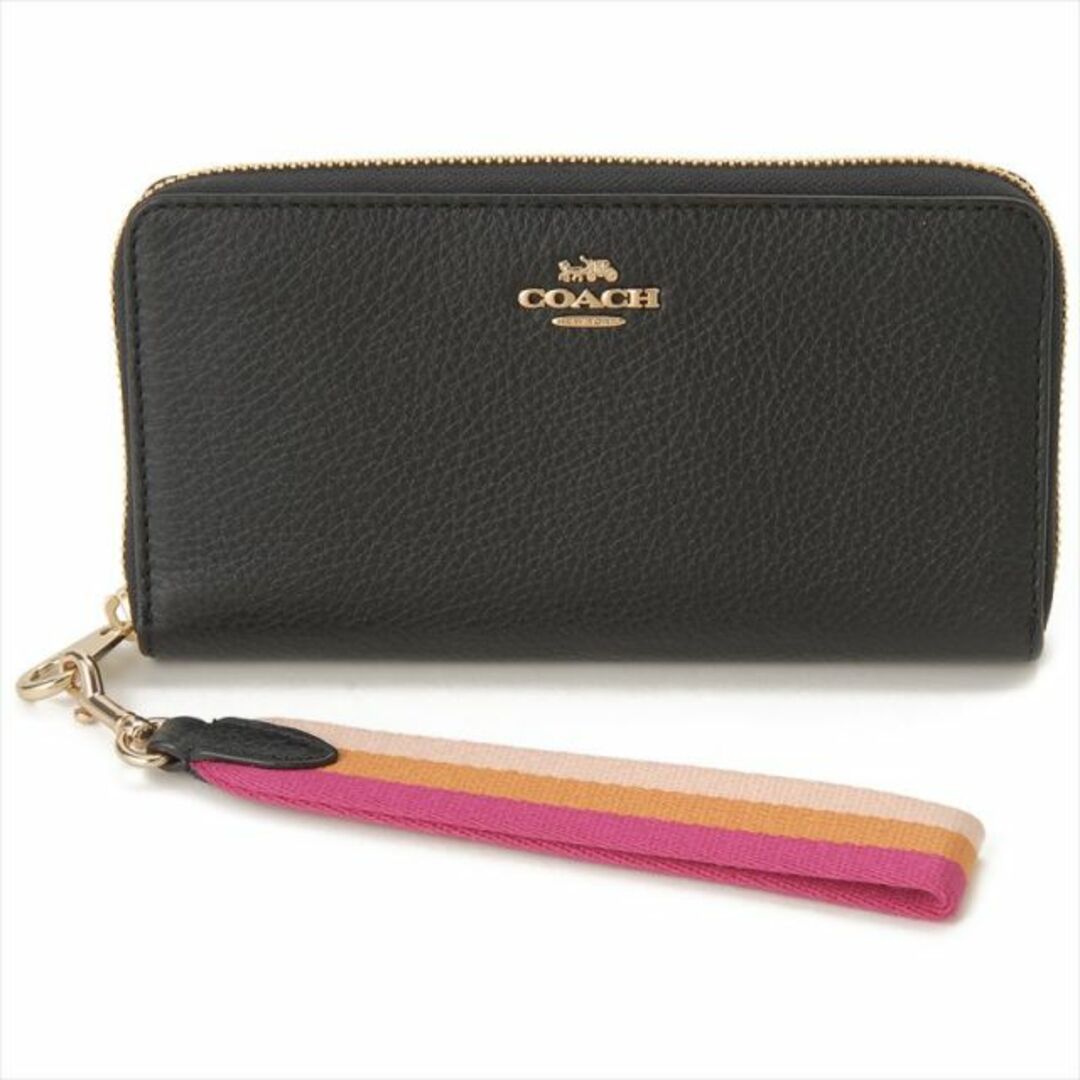 コーチ COACH 長財布 ACCORDIONZIP WALLET C8277 IMBLK開閉