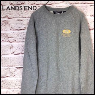 LANDS END　トレーナー　ワンポイント　刺繍　メンズ　レディース(トレーナー/スウェット)