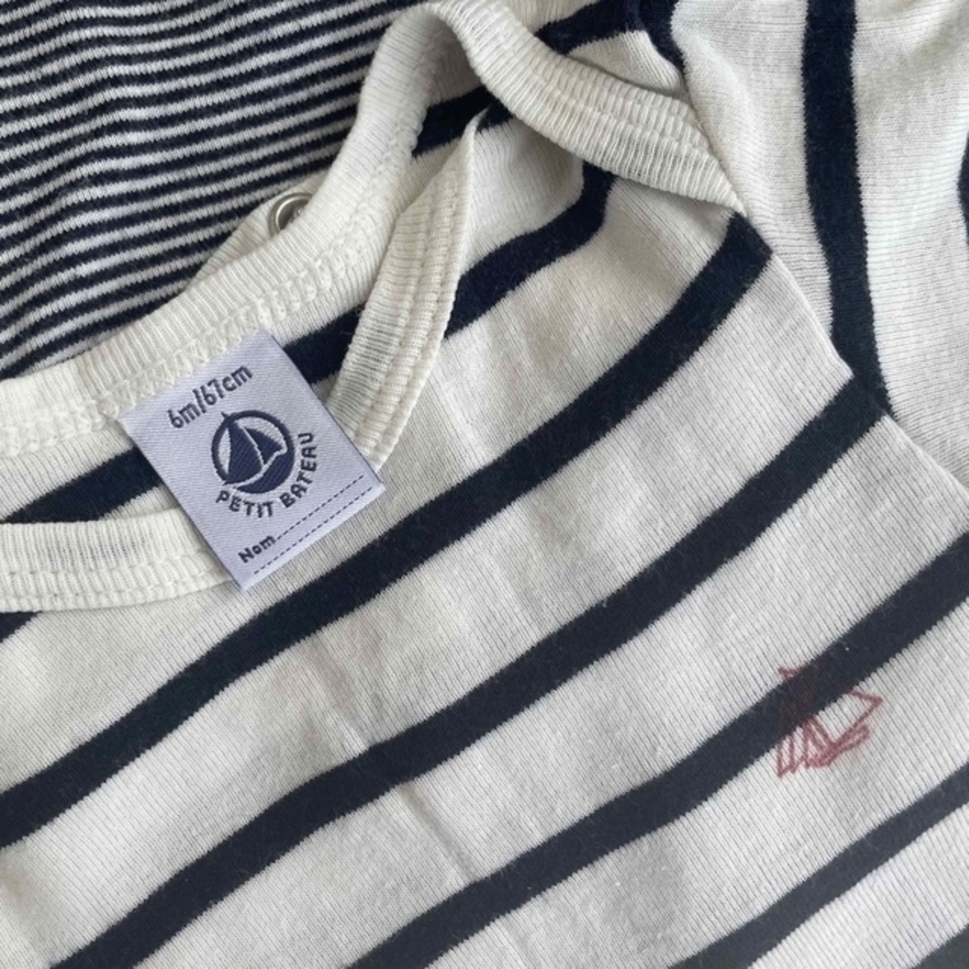 PETIT BATEAU(プチバトー)のプチバトー　肌着3枚セット　6m/67cm キッズ/ベビー/マタニティのベビー服(~85cm)(シャツ/カットソー)の商品写真