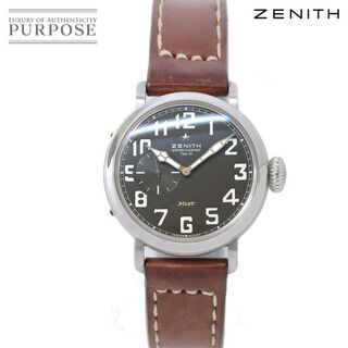 ゼニス(ZENITH)のゼニス ZENITH パイロット アエロネフ タイプ 20 メンズ 腕時計 03 1930 681 ブラック 文字盤 オートマ 自動巻き ウォッチ Pilot VLP 90185591(腕時計(アナログ))