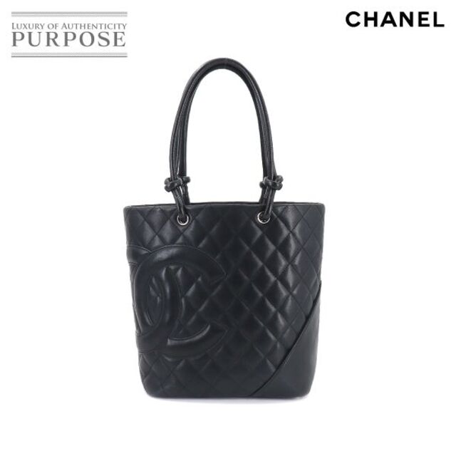 シャネル CHANEL カンボンライン ミディアム トート バッグ レザー