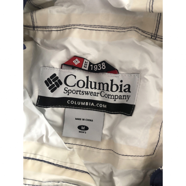 Columbia(コロンビア)の値下げ⛰️☔️🌈🏃‍♀️💨Columbia レインポンチョバンダナパッカブル　紺 レディースのファッション小物(レインコート)の商品写真