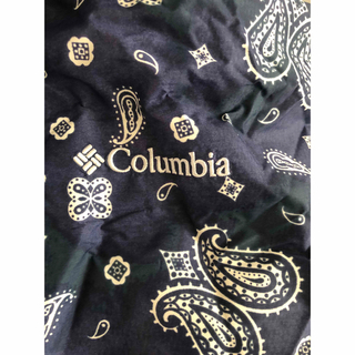 コロンビア(Columbia)の値下げ⛰️☔️🌈🏃‍♀️💨Columbia レインポンチョバンダナパッカブル　紺(レインコート)