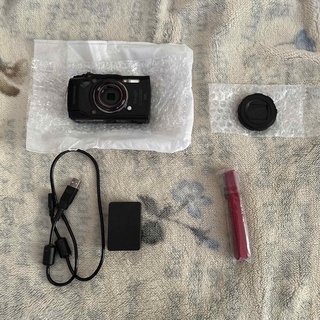 OLYMPUS - OLYMPUSデジタルカメラTG TG-6 BLACK レンズバリア、ケース付き