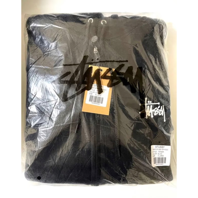 STUSSY zip-up hoodie ブラック Lサイズ 2