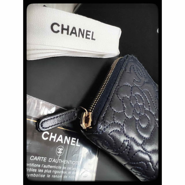 CHANEL(シャネル)の【極美品】レアカラー✨カメリア No5 アイコンステッチ　長財布 レディースのファッション小物(財布)の商品写真