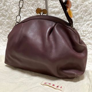 マルニ　MARNI ワンショルダーバッグ　がま口　パーティバッグ　レトロ