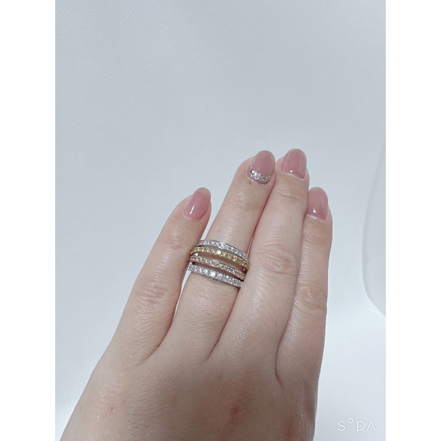 TASAKI(タサキ)のタサキ　スリーカラー　K18  マルチカラーダイヤモンドリング　計0.92ct レディースのアクセサリー(リング(指輪))の商品写真