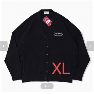 ワンエルディーケーセレクト(1LDK SELECT)のennoy BUTTON CARDIGAN (BLACK) XL(カーディガン)