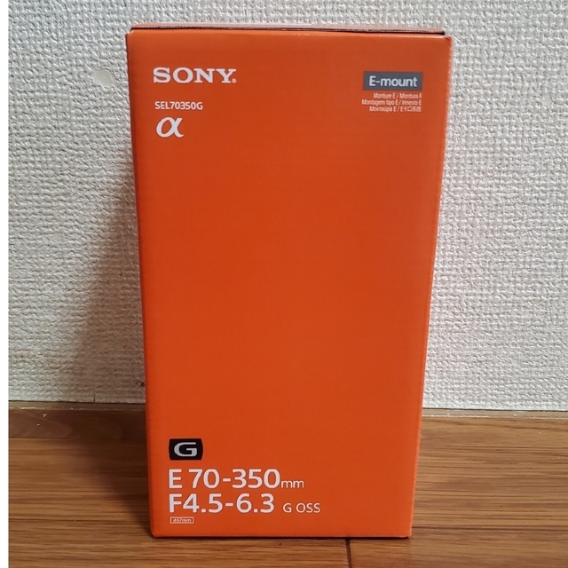 新品 SONY SEL70350G E70-350mm F4.5-6.3 - レンズ(ズーム)