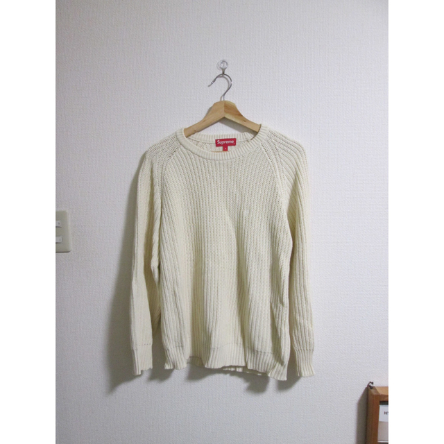 Supreme Sロゴセーター 白 Sサイズ