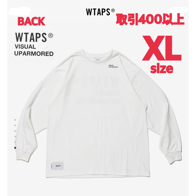 W)taps(ダブルタップス)のWTAPS 23SS VISUAL UPARMORED LS WHITE XL メンズのトップス(Tシャツ/カットソー(七分/長袖))の商品写真