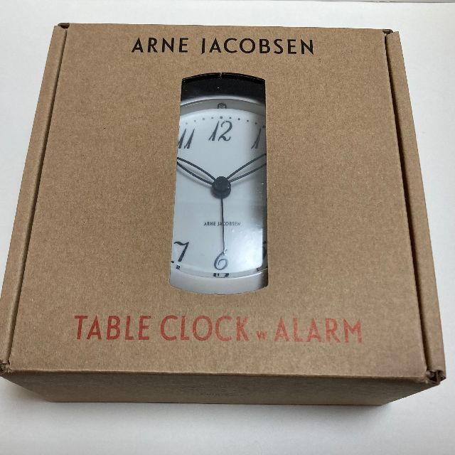 直径110mm高さ新品 ARNE JACOBSEN TableClock アルネヤコブセン 置時計