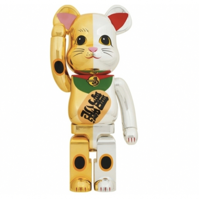 BE@RBRICK 招き猫 千万両金×開運銀 1000% エンタメ/ホビーのコレクション(その他)の商品写真