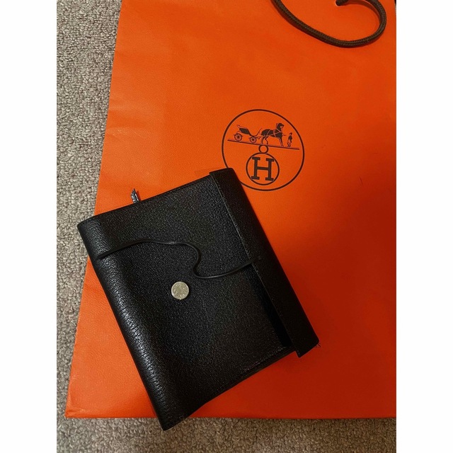 Hermes(エルメス)のエルメス　ブックカバー　レア　黒 レディースのファッション小物(その他)の商品写真