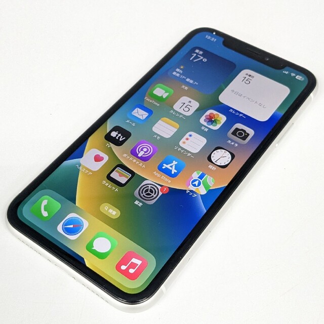 iPhoneXR ホワイト 64gb バッテリー90％　SIMロック解除済