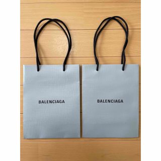 バレンシアガ(Balenciaga)のBalenciaga バレンシアガ　ショッパー　2枚セット　グレー　黒　灰色(ショップ袋)