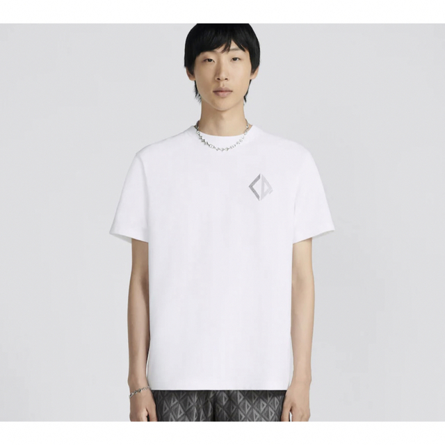 Christian Dior(クリスチャンディオール)の新品 新作 Dior ディオール CD DIAMOND Tシャツ ホワイト L メンズのトップス(Tシャツ/カットソー(半袖/袖なし))の商品写真