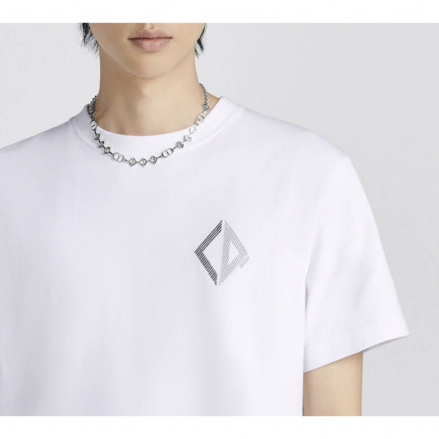 Christian Dior(クリスチャンディオール)の新品 新作 Dior ディオール CD DIAMOND Tシャツ ホワイト L メンズのトップス(Tシャツ/カットソー(半袖/袖なし))の商品写真