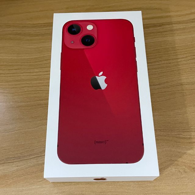 Apple(アップル)の新品 iPhone 13 mini 256GB レッド Red 赤 SIMフリー スマホ/家電/カメラのスマートフォン/携帯電話(スマートフォン本体)の商品写真