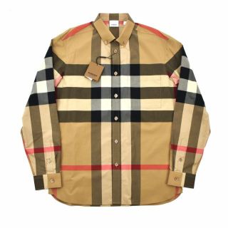 バーバリー(BURBERRY)の【BROWN】バーバリー ボタンダウンシャツ メンズ (シャツ)