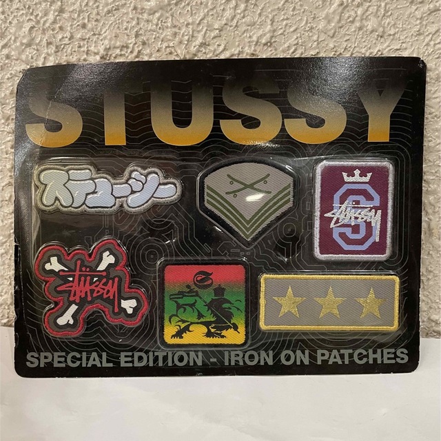 【STUSSY】90s old stussy アイロンパッチ ワッペン 新品オールドステューシー