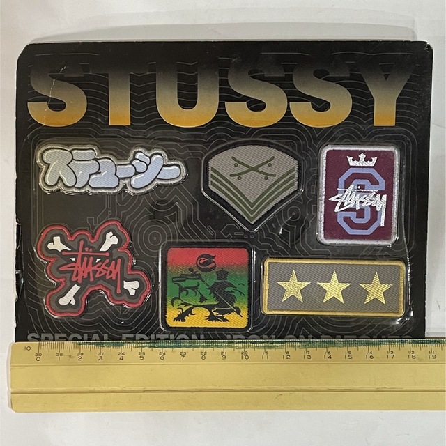 【STUSSY】90s old stussy アイロンパッチ ワッペン 新品