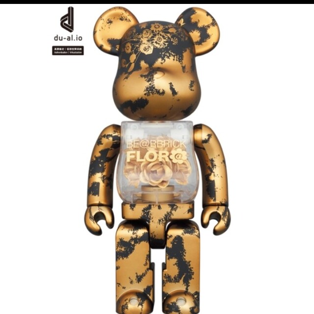 BE@RBRICK(ベアブリック)のBE@RBRICK FLOR@ GOLD 400% エンタメ/ホビーのエンタメ その他(その他)の商品写真