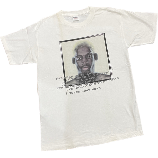 デニスロッドマン】90s ヴィンテージ フェイスTシャツ L ロッドマン