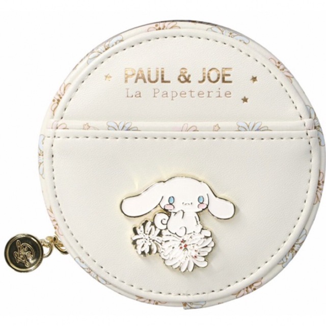 PAUL & JOE × シナモロール 丸ポーチ　直営店限定カラー　アイボリー