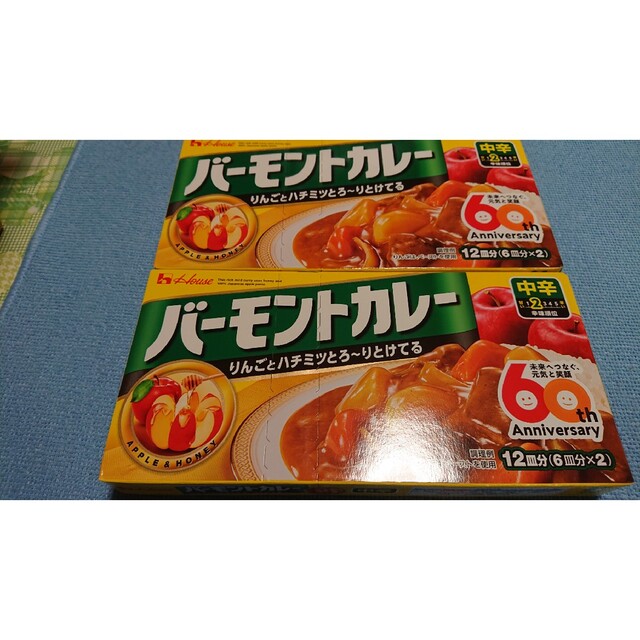 ハウス食品(ハウスショクヒン)のハウスバーモントカレー(中辛) 230g×2箱 食品/飲料/酒の加工食品(その他)の商品写真