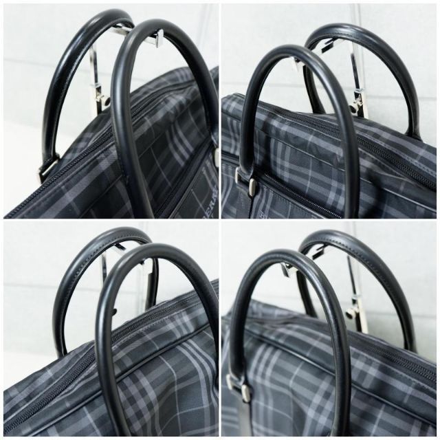 BURBERRY(バーバリー)の美品✨ バーバリーゴルフ ボストンバッグ チェック柄 2Way ブラック 大容量 メンズのバッグ(ボストンバッグ)の商品写真