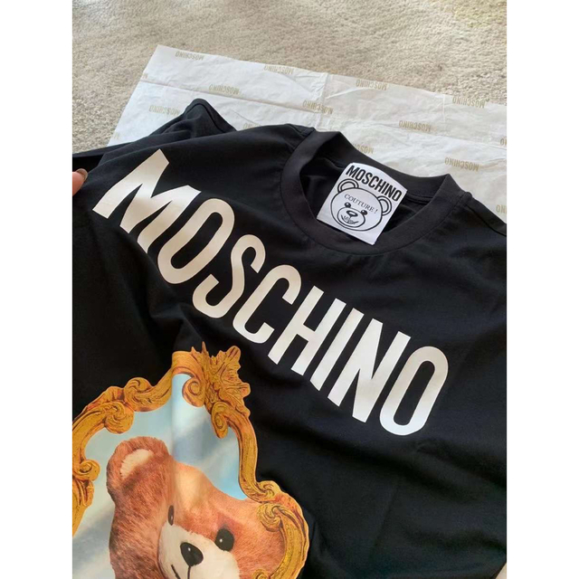 MOSCHINO 熊Tシャツ黒 - Tシャツ(半袖/袖なし)