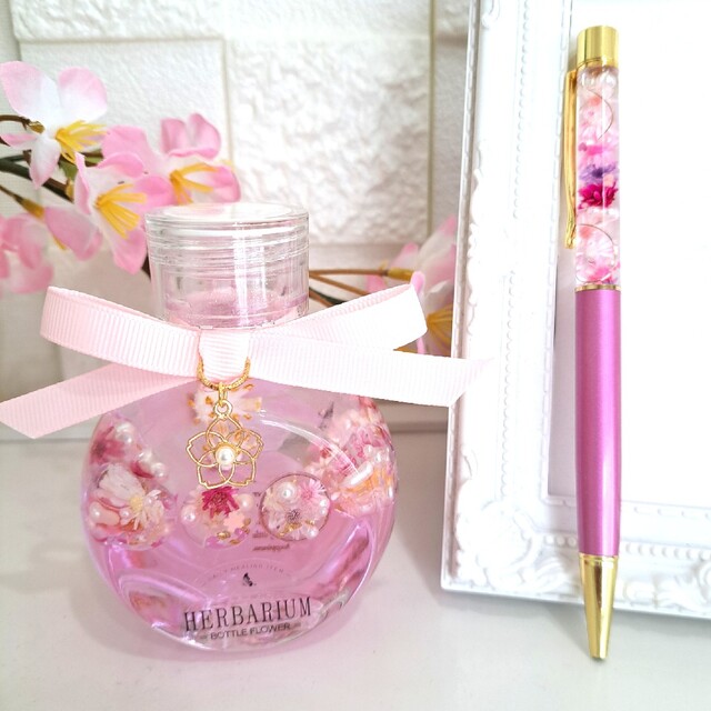 安心してご購入 NO.112 桜ぷかぷかハーバリウム&桜のハーバリウム
