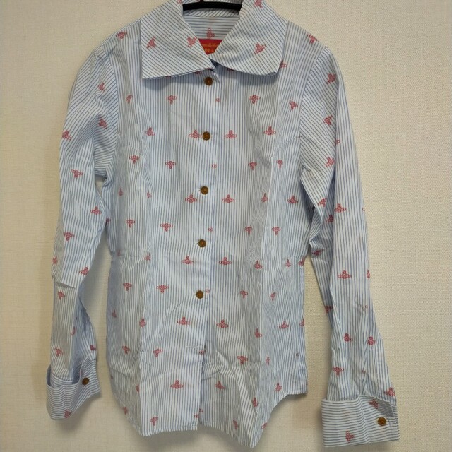 Vivienne Westwood シャツブラウス オーブ 水色 M*AC927