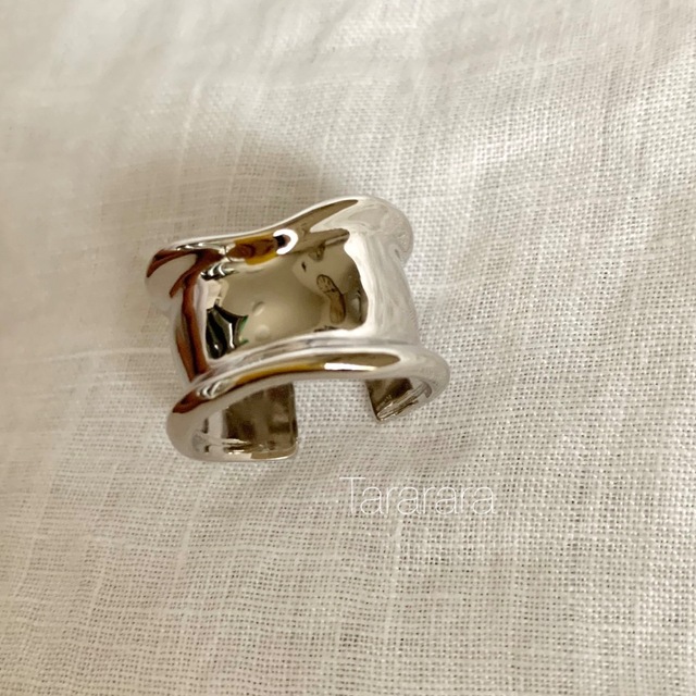 ●silver925 ワイドbonecuff ring● レディースのアクセサリー(リング(指輪))の商品写真