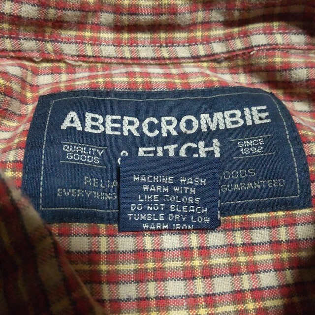 Abercrombie&Fitch(アバクロンビーアンドフィッチ)の大きいサイズ アメリカ古着 ABERCROMBIE&FITCH 長袖シャツ XL メンズのトップス(シャツ)の商品写真