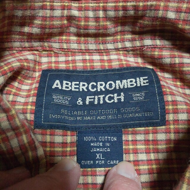 Abercrombie&Fitch(アバクロンビーアンドフィッチ)の大きいサイズ アメリカ古着 ABERCROMBIE&FITCH 長袖シャツ XL メンズのトップス(シャツ)の商品写真