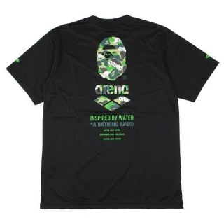 美品 21AW アベイシングエイプ arena ロゴ Tシャツ 半袖 ブラック53cm着丈