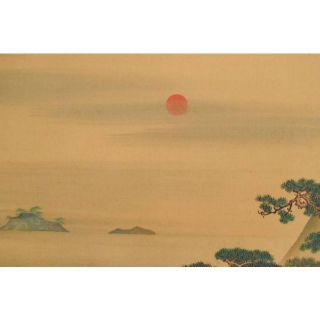 真作】玉山/青緑浜家漁師図/掛軸☆宝船☆AB-344の通販 by 掛軸✩宝船