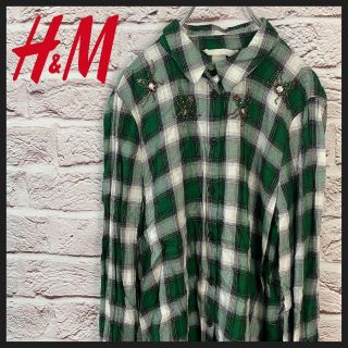 エイチアンドエム(H&M)のh&m チェックシャツ　タグ付き　レディース　[ 36 ](シャツ/ブラウス(長袖/七分))