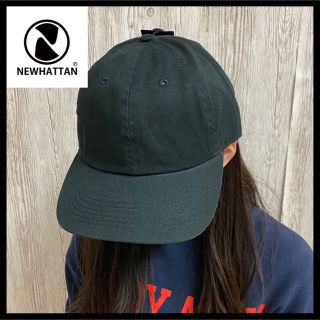 ニューハッタン(newhattan)の新品未使用 ニューハッタン キャップ 帽子 cap レディースメンズ 黒ブラック(キャップ)