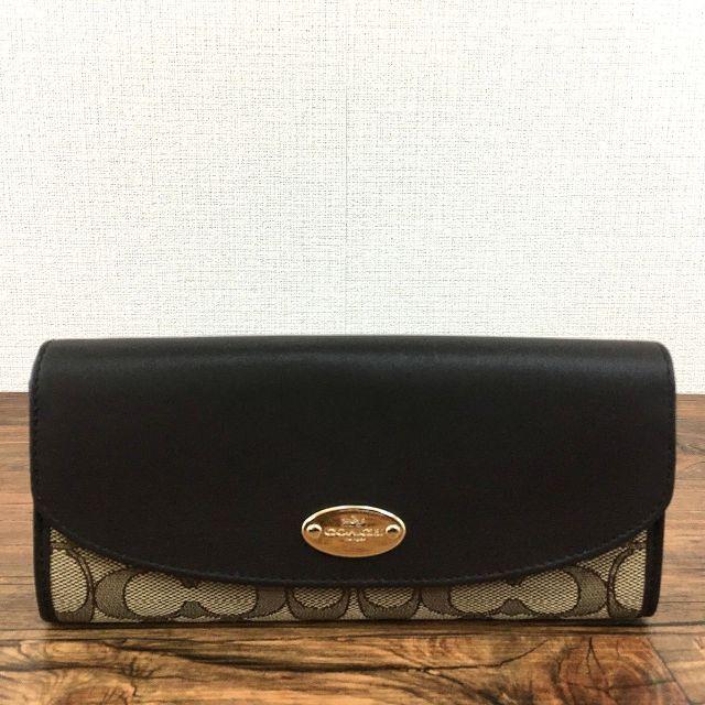 未使用品 COACH 長財布 F53538 シグネチャー 152