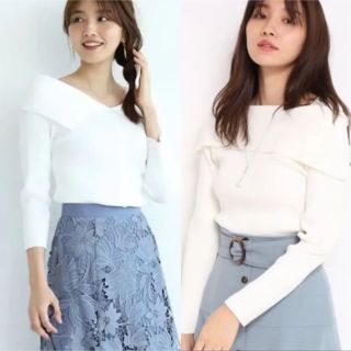 ジャスグリッティー(JUSGLITTY)の【美品】JUSGLITTY    2way  ニット  トップス(ニット/セーター)