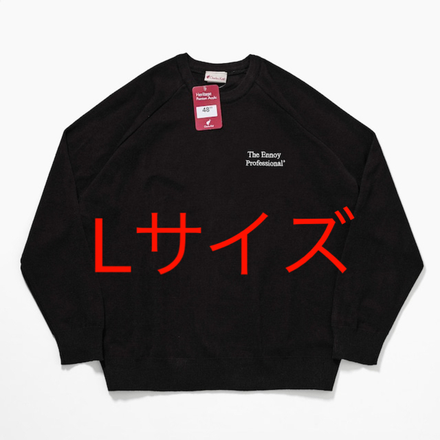 ENNOY エンノイ ROUND NECK PULLOVER (BLACK)メンズ