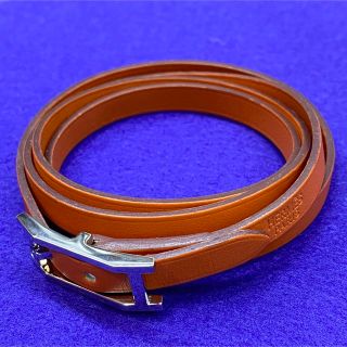 エルメス(Hermes)のエルメス HERMES レザーブレスレット《アピ3》MM(ブレスレット/バングル)