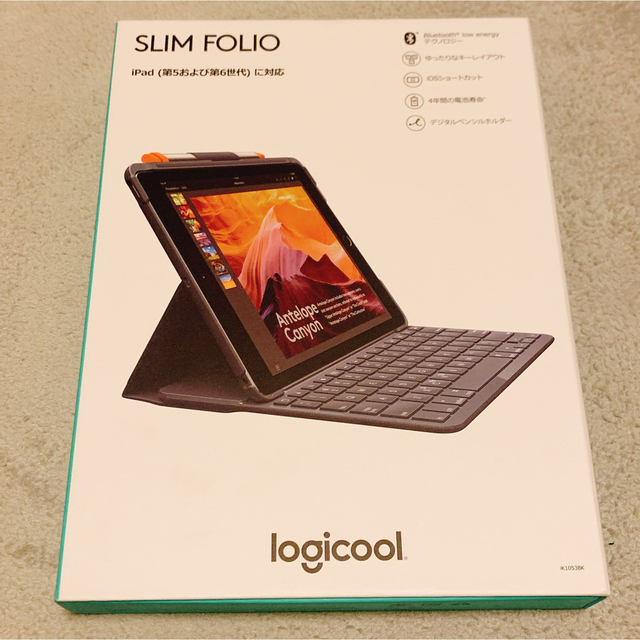 Logicool(ロジクール)のLogicool iPad用 キーボード一体型ケース iK1053BK スマホ/家電/カメラのスマホアクセサリー(iPadケース)の商品写真