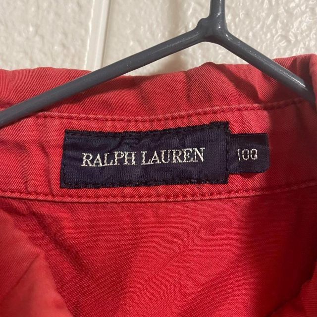 Ralph Lauren(ラルフローレン)のラルフローレン キッズ アウター ジャンパー  100 子ども　赤　レッド キッズ/ベビー/マタニティのキッズ服女の子用(90cm~)(ジャケット/上着)の商品写真