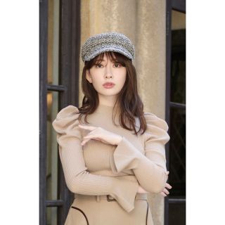 ハーリップトゥ(Her lip to)のHerlipto Back Ribbon Tweed Casquette(キャップ)